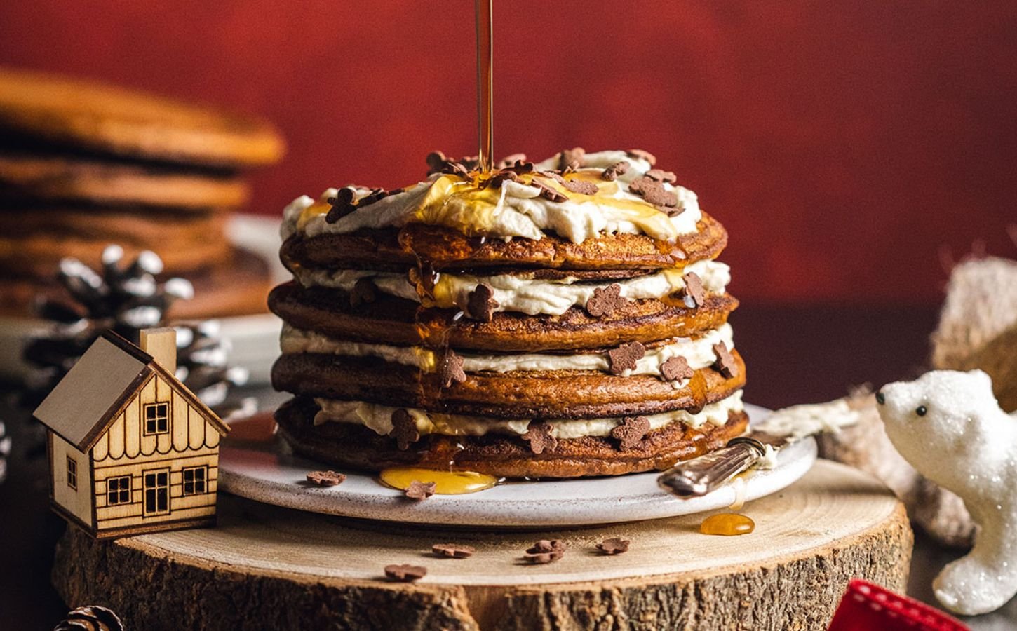 Vegan Gingerbread Pancakes