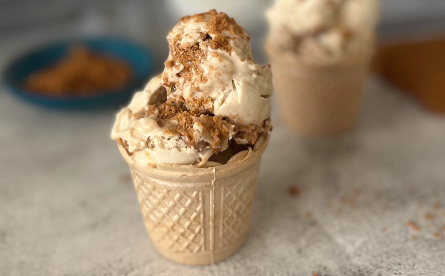Try This Easy 4-Ingredient Vegan Biscoff Ice Cream