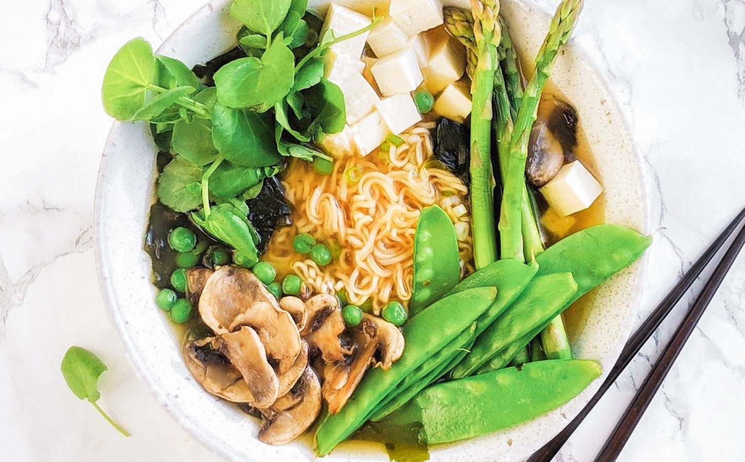 Spring Miso Ramen Bowl (Vegan and Gluten-Free)