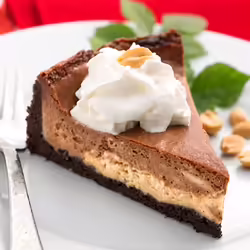 Easy Vegan Chocolate Peanut Butter Cheesecake