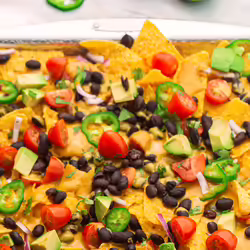 Loaded Cheesy Vegan Sheet-Pan Nachos