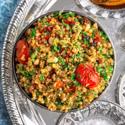 Zesty Vegan Pesto Tabbouleh