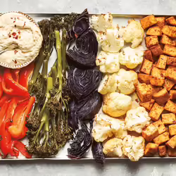 Vegan Buddha Tofu and Roasted VegetableÂ Sheet Pan