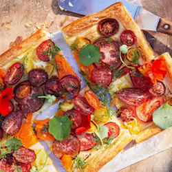 Vegan Tomato Garlic Garden TartÂ 