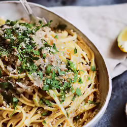 Linguine With Vegan White Clam Sauce