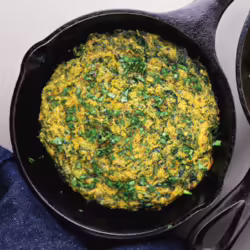 Vegan Fresh Herb and Fennel Chickpea FrittataÂ 