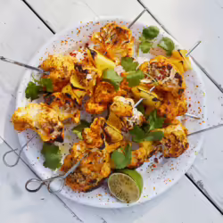 Vegan Spiced Yogurt-Grilled Cauliflower and Mango