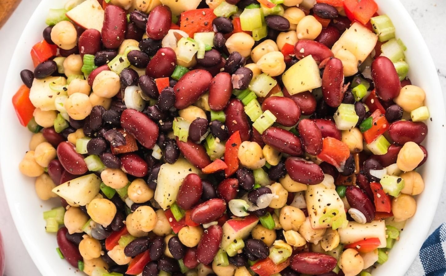 This Easy 3 Bean Salad Is Packed With Plant Protein