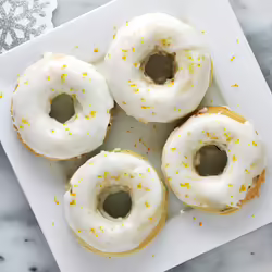 Vegan Baked Cranberry Citrus Doughnuts