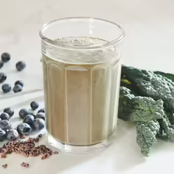 Vegan Chocolate AÃ§aÃ­ Coconut Smoothie With Kale and Blueberries