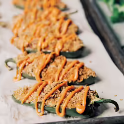 Vegan Baked JalapeÃ±o PoppersÂ 