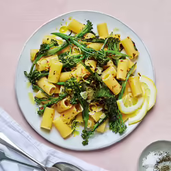 Vegan Roasted Lemony Broccoli RigatoniÂ 