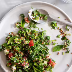 High-Protein Vegan Quinoa Hemp TabboulehÂ 