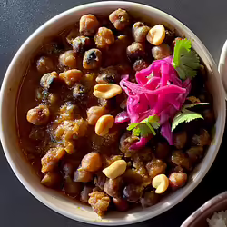 Vegan Afro-Peruvian Carapulcra (Spicy Chickpea Stew)