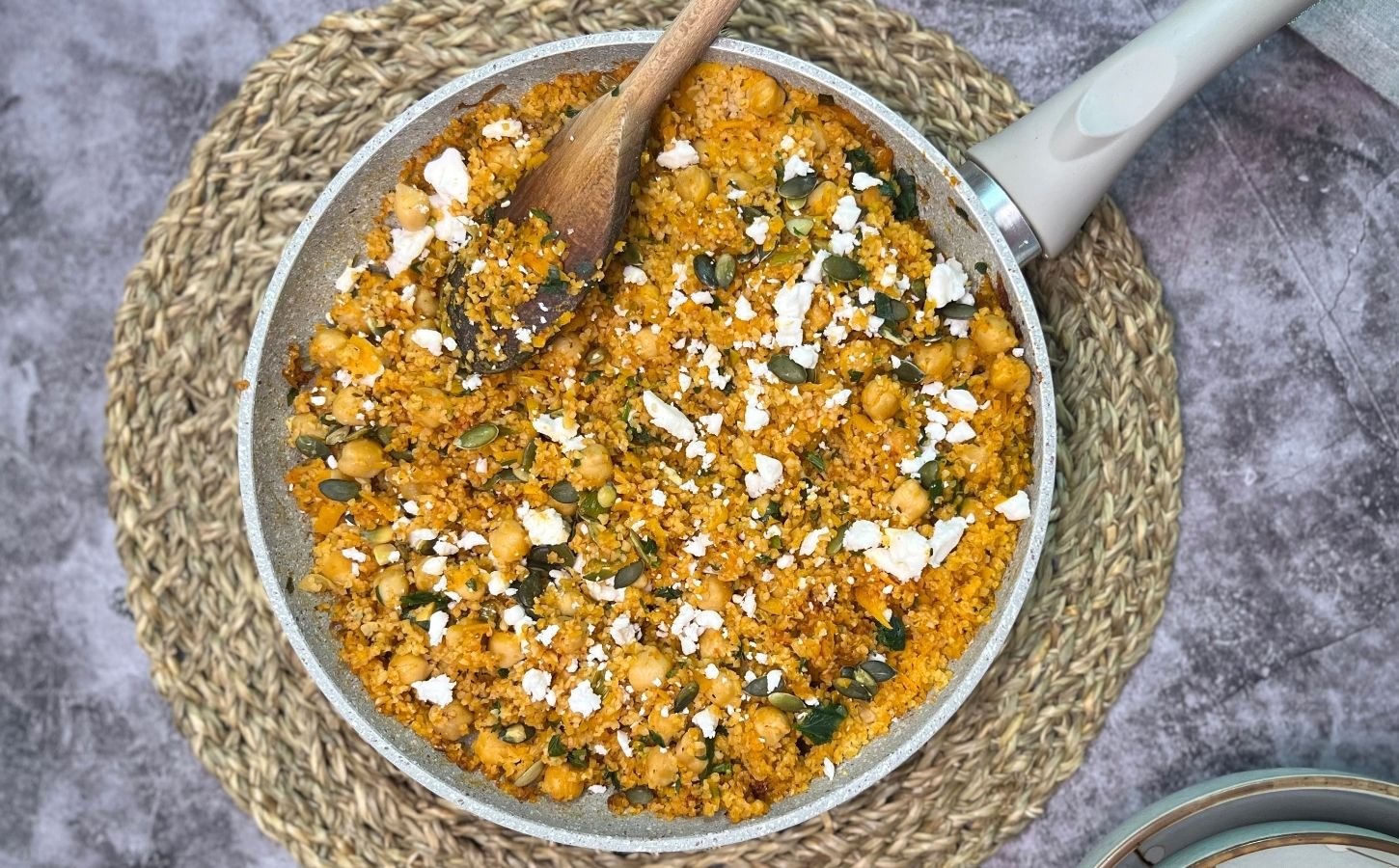 Try This 20-Minute Vegan Chickpea And Pumpkin Pilaf