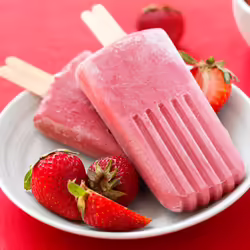 Three-Ingredient Vegan Strawberry Banana Popsicles