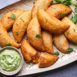 Golden Vegan Jackfruit Empanaditas