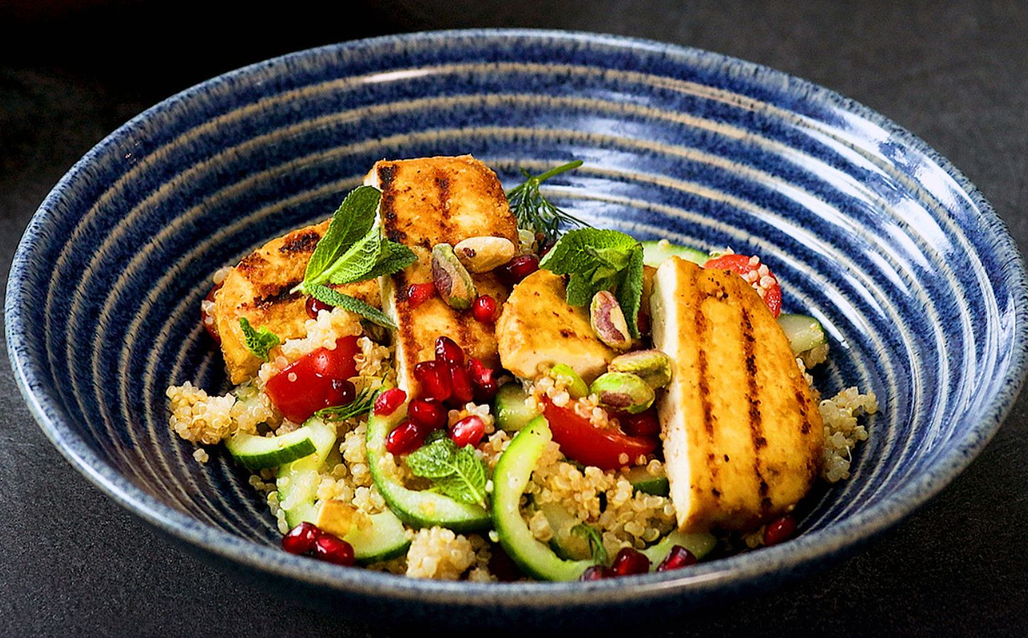 This Halloumi And Pistachio Salad Is Completely Vegan