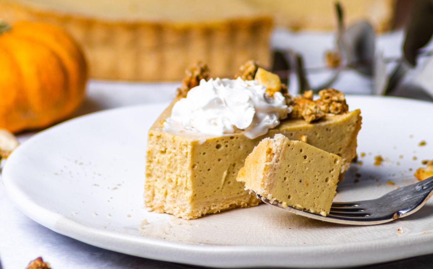 This Pumpkin Pie Cheesecake Recipe Is Completely Vegan