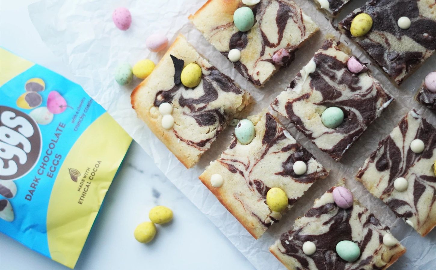 Ditch The Store-Bought Goodies And Whip Up These Vegan Easter Egg Blondies Instead