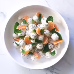 Mandarin Kohlrabi Salad With Poppy Seeds