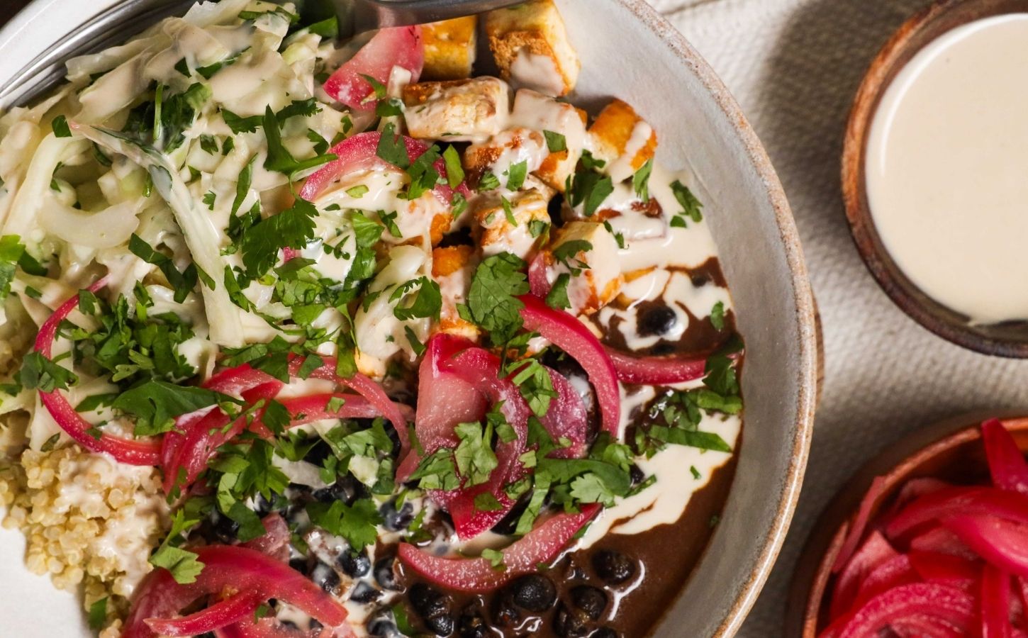Protein-Packed Bowl With Black Beans And Tofu