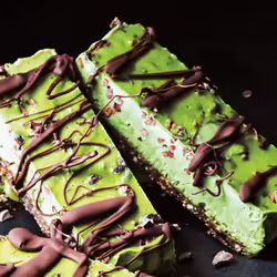 Two-Step Vegan Chocolate Matcha Bars