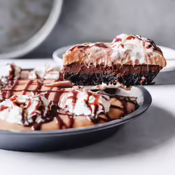 Creamy Vegan Chocolate Almond Butter Pudding Pie