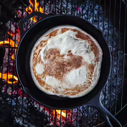 Easy Vegan Outdoor Skillet Bread