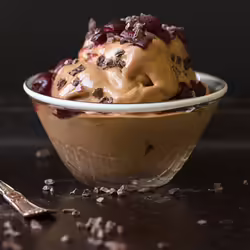 Vegan Double-Chocolate Cherry Chunk Ice Cream