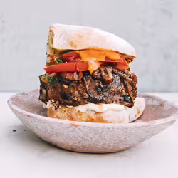 Spicy Ancho-Spiced Barbecue Burgers WithÂ Caramelized Onions