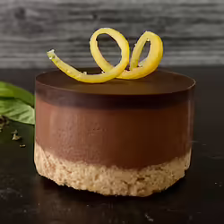 Vegan Holy Basil and Chocolate Orange Custard Tarts