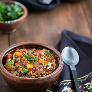 Black and Red Lentil Chili