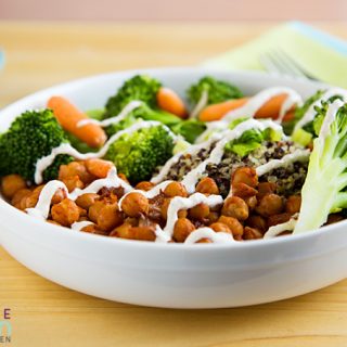 Chickpea and Broccoli Bowl with Tahini Sauce