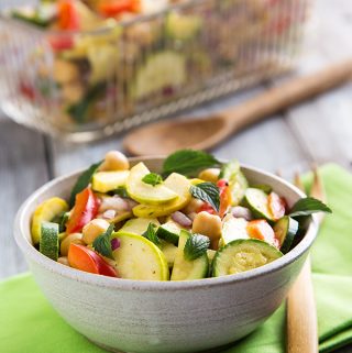 Marinated Zucchini and Chickpea Salad
