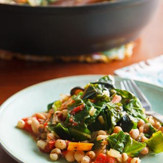 Swiss Chard with White Beans and Job’s Tears