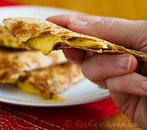 No-Queso Quesadillas