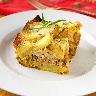 Golden Potato and Tempeh Casserole