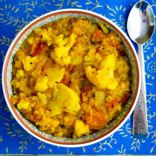 Cauliflower Dal with Panch Phoran