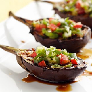 Grilled Baby Eggplants with Korean Barbecue Sauce