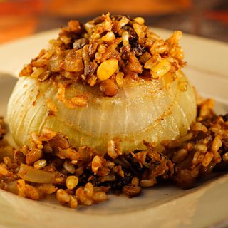 Vidalia Onions Stuffed with Rice-Lentil Pilaf