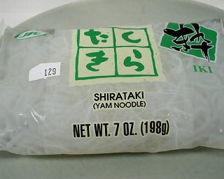 Hot and Sour Shirataki Noodles with Tofu