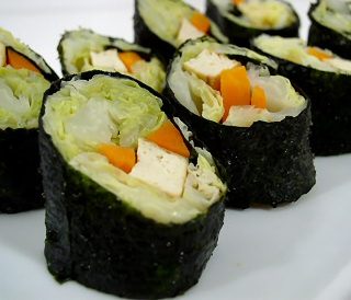 Cabbage Nori Rolls