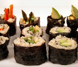 Non-Traditional Sushi (Brown Rice and No-Rice Sushi)