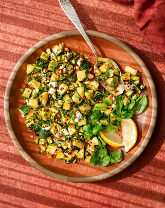 Zucchini Salad with Cheater’s Chili Oil