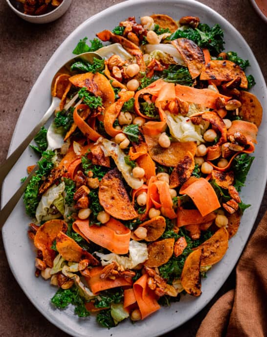 Roasted Butternut Squash Kale Salad