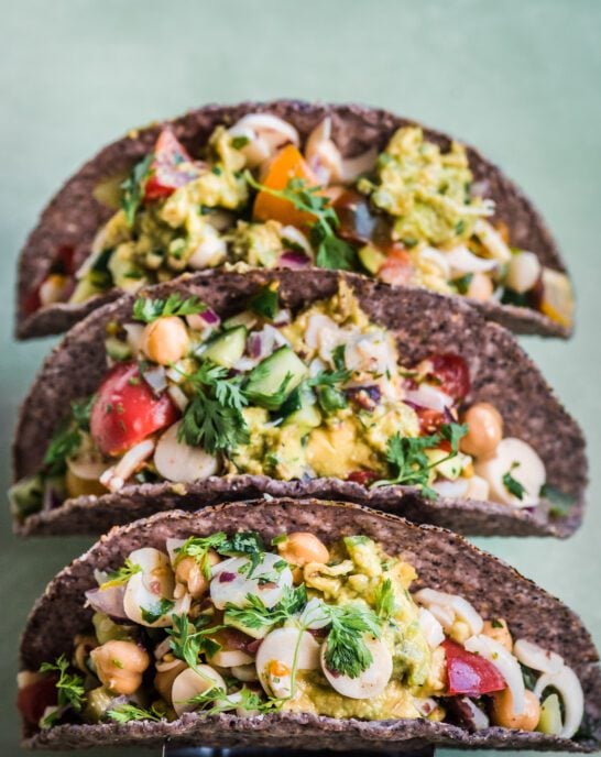 Vegan Ceviche Tacos with Guacamole
