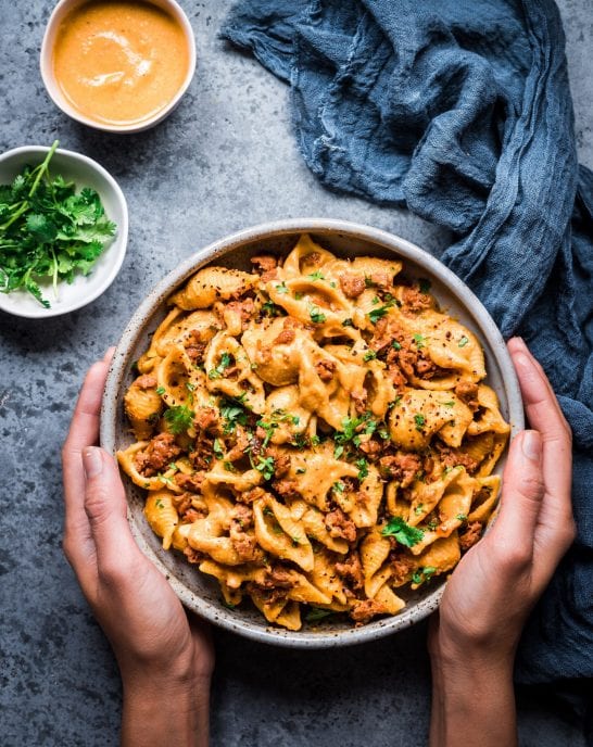 Creamy Chipotle Sweet Potato Pasta