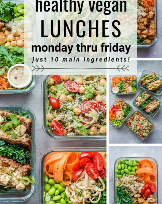 Vegan Lunches from Monday through Friday