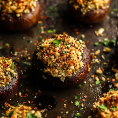 Vegan Stuffed Mushrooms